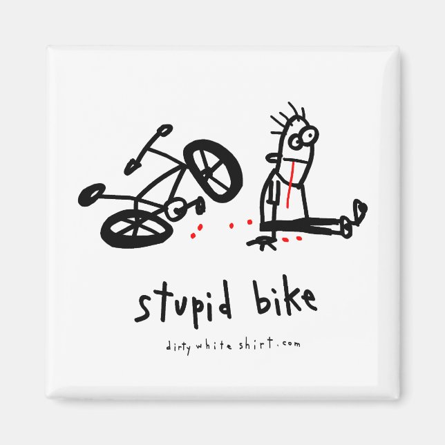 Stupid Bike Magnet (Framsidan)