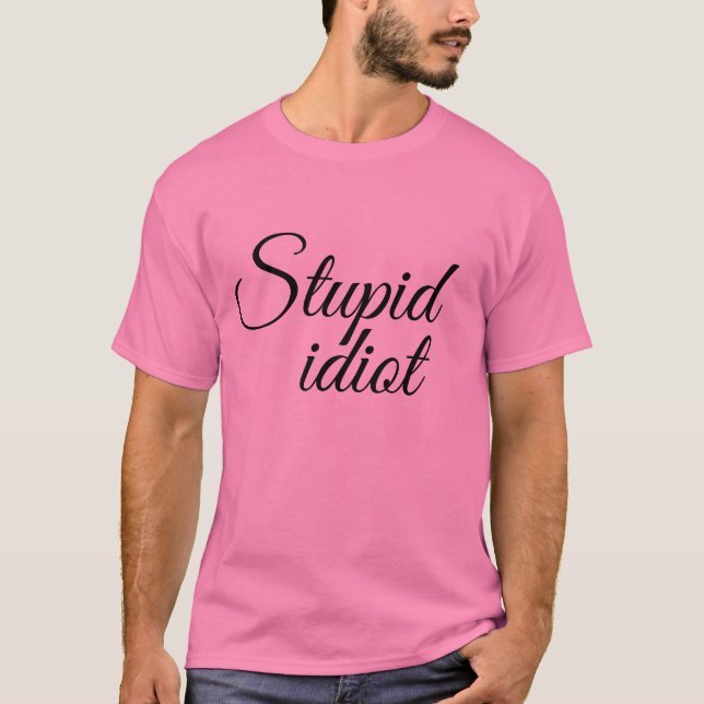 Stupid bildpunkt t shirt (Framsida)
