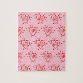 Stupid Cupid Heart With Arrows Funny Sarcastic Pussel