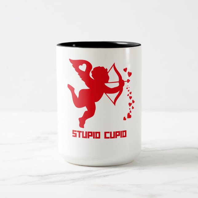 Stupid Cupid Två-Tonad Mugg (Center)