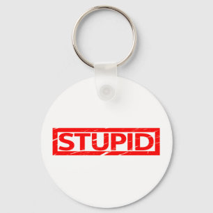 Stupid Frimärke Nyckelring
