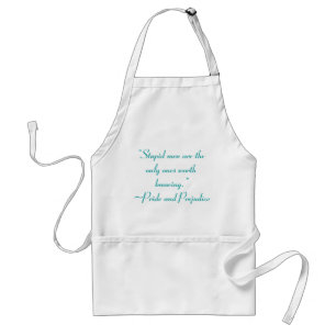 Stupid Manar Worth Knowledge Jane Austen Quote Förkläde