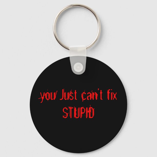 STUPID-nyckelkedja Nyckelring (Framsida)