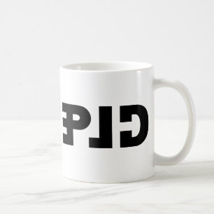 Stupid på Mugg, Clever i Spegel Kaffemugg