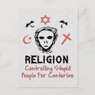 Stupid People Control Vykort