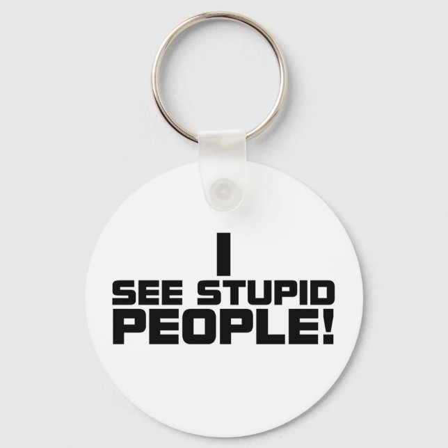 Stupid People-nyckelkedja Nyckelring (Framsida)