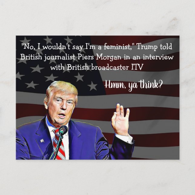 Stupid Sak Donald Trump Said Postkort Vykort (Framsida)