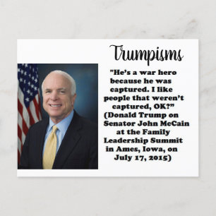 Stupid Sak Trump har sagt Postcard Souvenir Vykort