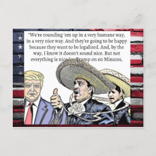 Stupid Sak Trump har sagt Postcard Souvenir Vykort