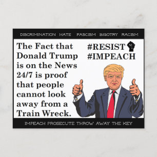 Stupid Sak Trump har sagt Postcard Souvenir Vykort