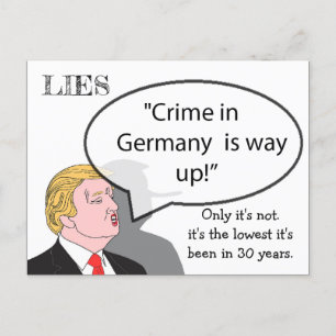 Stupid Sak Trump har sagt Postcard Souvenir Vykort