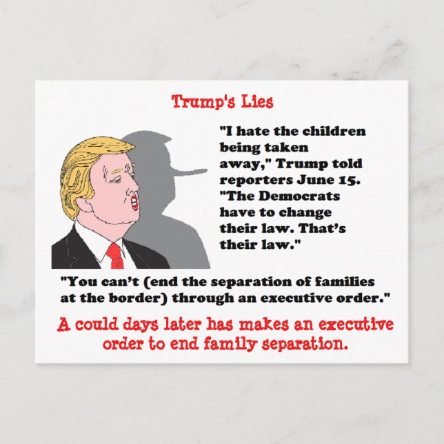Stupid Sak Trump har sagt Postcard Souvenir Vykort (Framsida)