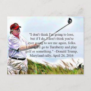 Stupid Sak Trump har sagt Postcard Souvenir Vykort
