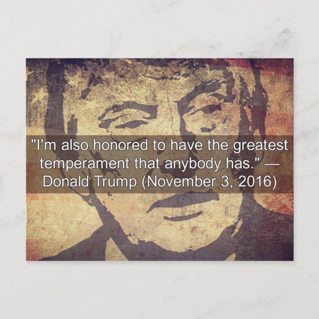 Stupid Sak Trump har sagt Postcard Souvenir Vykort (Framsida)