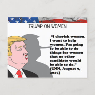 Stupid Sak Trump har sagt Postcard Souvenir Vykort