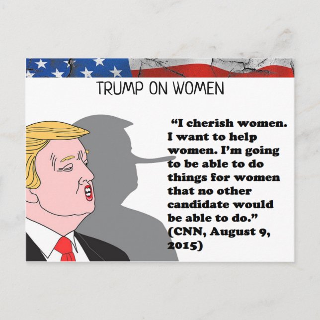 Stupid Sak Trump har sagt Postcard Souvenir Vykort (Framsida)