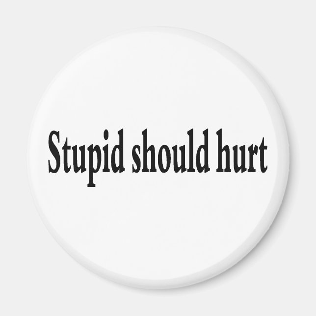 Stupid ska Ont Magnet (Framsidan)