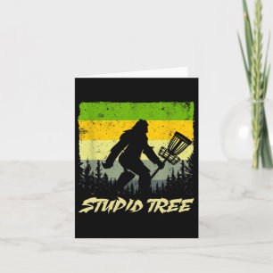 Stupid Träd Disk Golf Funny Frisbee Golf Kort