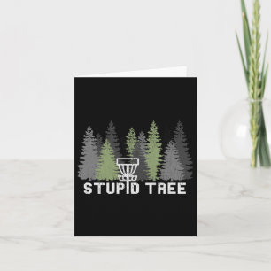 Stupid Träd Funny Disk Golf Frolf Kort