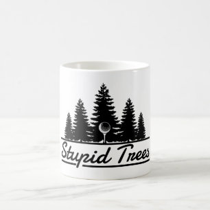Stupid Träd Golf Boll Tee GIft Kaffemugg