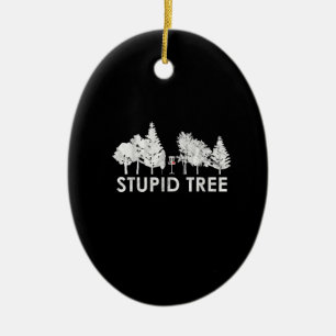 Stupid Träd Golf Sports Älskare Gift Julgransprydnad Keramik