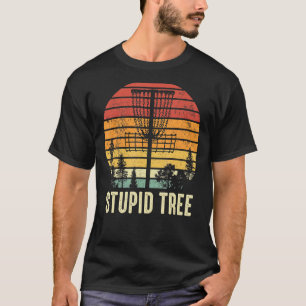 Stupid Träd Vintage Retro Funny Disk Golf Classic T Shirt