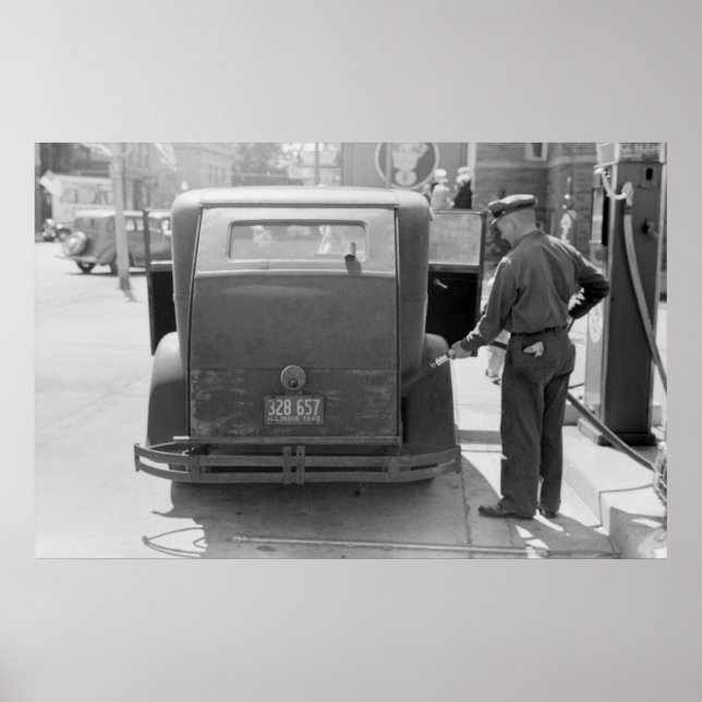 Sturgeon Bay Gas Station: 1940 Poster (Framsidan)