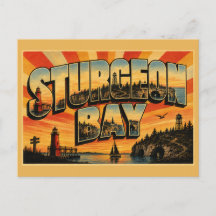 Sturgeon Bay WI fyr Bluffar Havsgrottor Konst