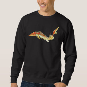 Sturgeon Fish Lång Ärmad Tröja