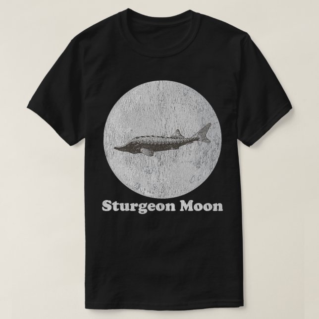 Sturgeon Måne Astrology Full Moon Space Science Mo T Shirt (Design framsida)