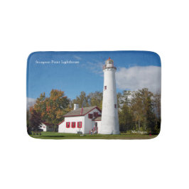 Sturgeon Point Lighthouse bathmat Badrumsmatta