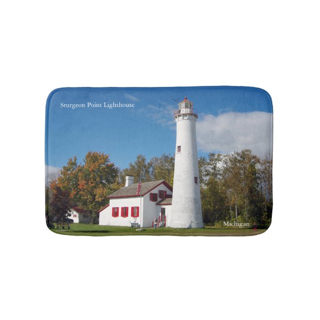Sturgeon Point Lighthouse bathmat Badrumsmatta (Framsidan)