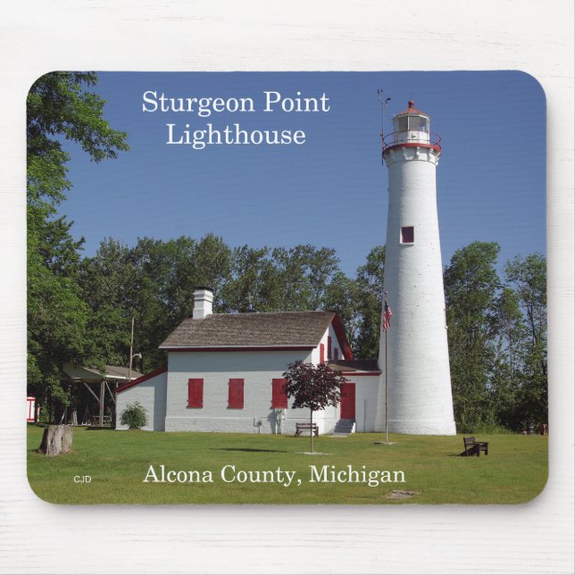 Sturgeon Point Lighthouse mousepad Musmatta (Framsidan)