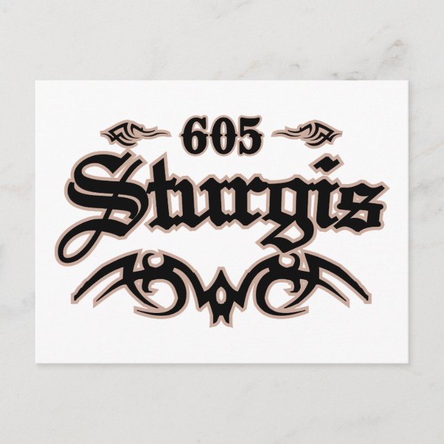 Sturgis 605 vykort (Framsida)