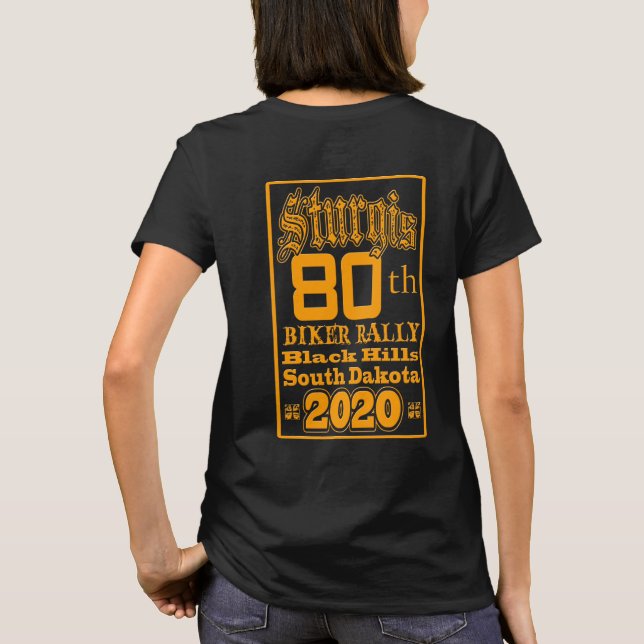 STURGIS 80:e BIKERNA RALLY 2020 SHIRTS T Shirt (Baksida)
