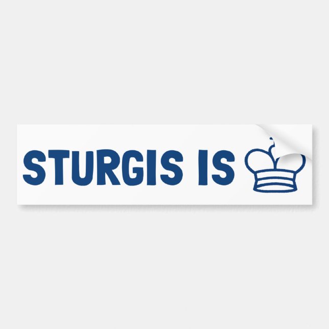 Sturgis är kungbildekalet bildekal (Framsidan)