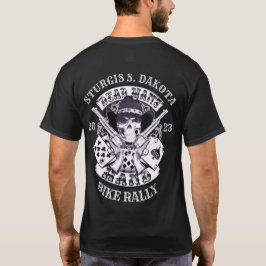 Sturgis Bike Rally 2023 Dead Mans Hand Cowboy T Shirt