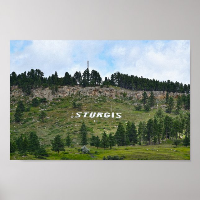 Sturgis Hillside Side, South Dakota Poster (Framsidan)