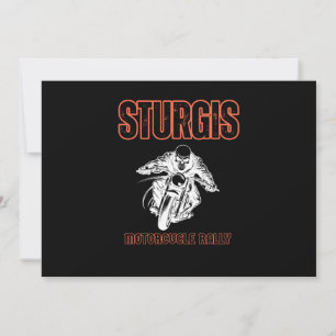 STURGIS MOTORCYKELMÖTE , BIKE MÖTE VINTAGE INBJUDNINGAR