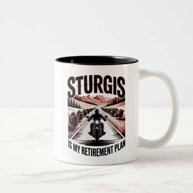 Sturgis Motorcykelpensionsplan Två-Tonad Mugg (Höger)