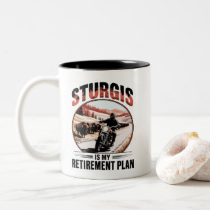 Sturgis SD Motorcykel Bikers Pensionsplan Två-Tonad Mugg