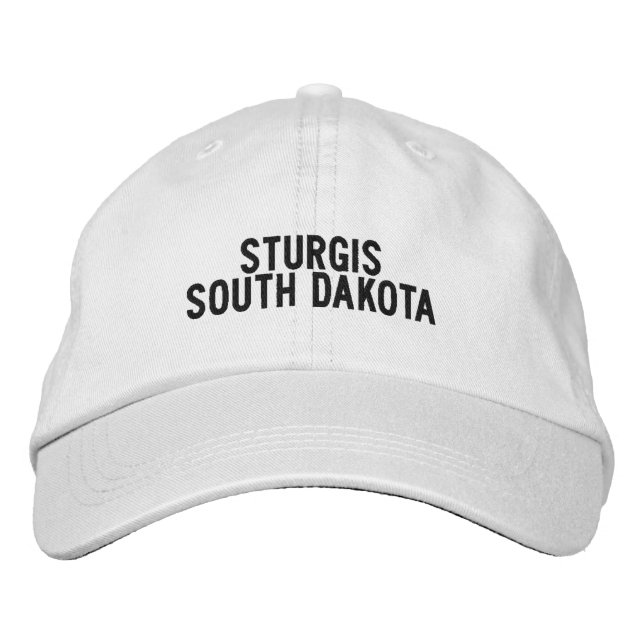 Sturgis South Dakota Hat Broderad Keps (Framsida)