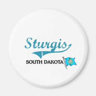 Sturgis South Dakota stadsklassiker Magnet