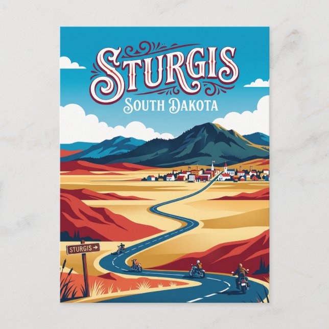 Sturgis South Dakota Vykort (Framsida)