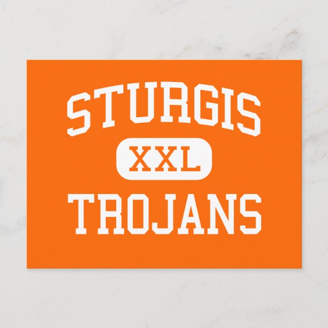 Sturgis - Trojans - High School - Sturgis Michigan Vykort (Framsida)