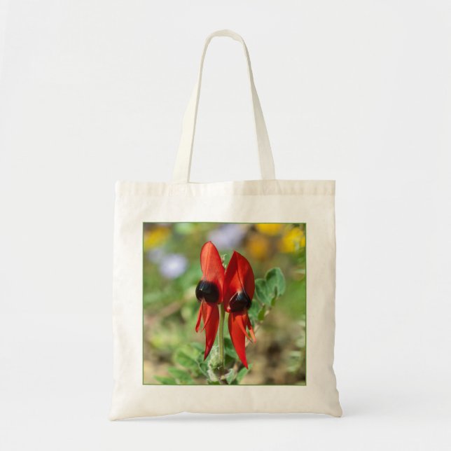 Sturt Desert Pea Tygkasse (Framsidan)