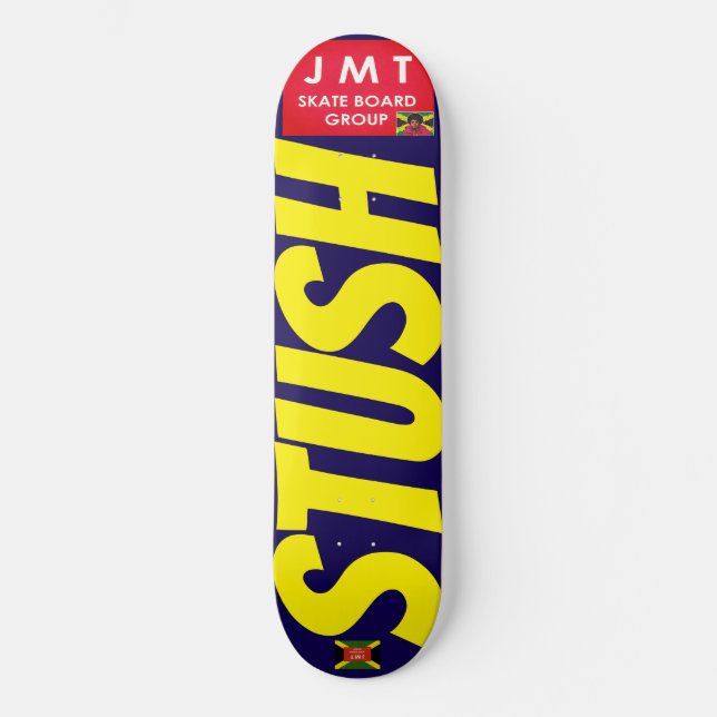 STUSH. JMT 8 1/4-tums Skateboard-däck Mini Skateboard Bräda 18,5 Cm (Framsida)