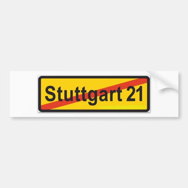 Stuttgart 21 bildekal (Framsidan)