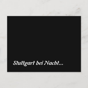 Stuttgart bei Nacht Vykort