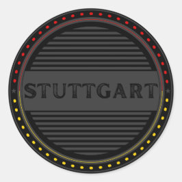 Stuttgart City Pride Emblem – German Identity Runt Klistermärke